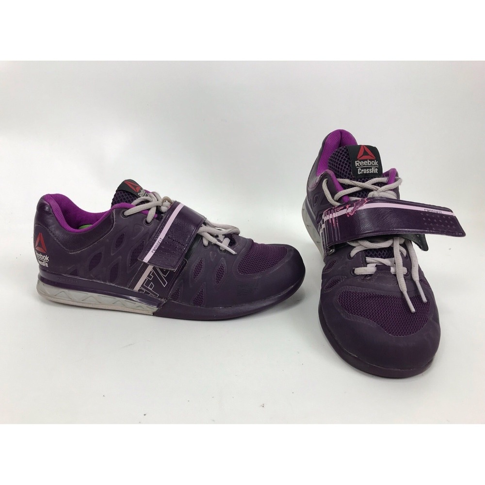 Reebok Crossfit Lifter 2‎ Training Shoes Purple White V65906 Lace Up Womens 8